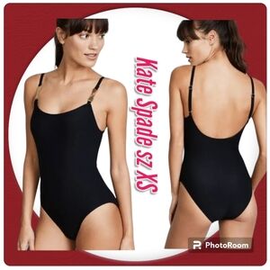 KATE SPADE Black One Piece Swimsuit MWT sz XS